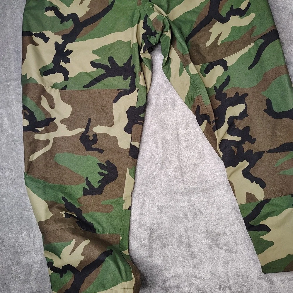 US Military Pants Men Large Short Woodland Rain Pants Gore Extended Cold Weather